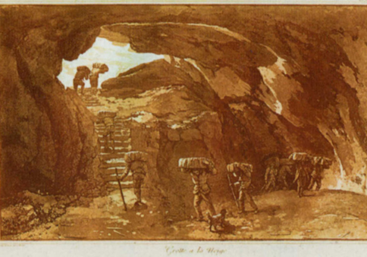 La Grotta dei Ladroni nella tavola di Jean Houel
