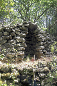 Un ricovero tradizionale in pietra lavica "a secco" - Immagine fornita dal Parco dell'Etna
