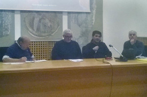 Da sinistra, Marcello Guarnaccia, Gaetano Perricone, Salvo Caffo, Mimmo Guzzetta in arte "Nonna Syria"