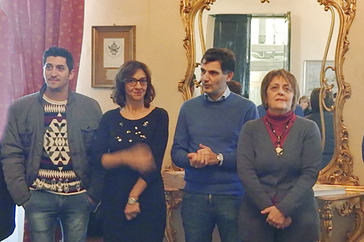 Da sinistra Giovanni Santoro, Concetta Raia, Anthony Barbagallo, Rosa Maria Vecchio