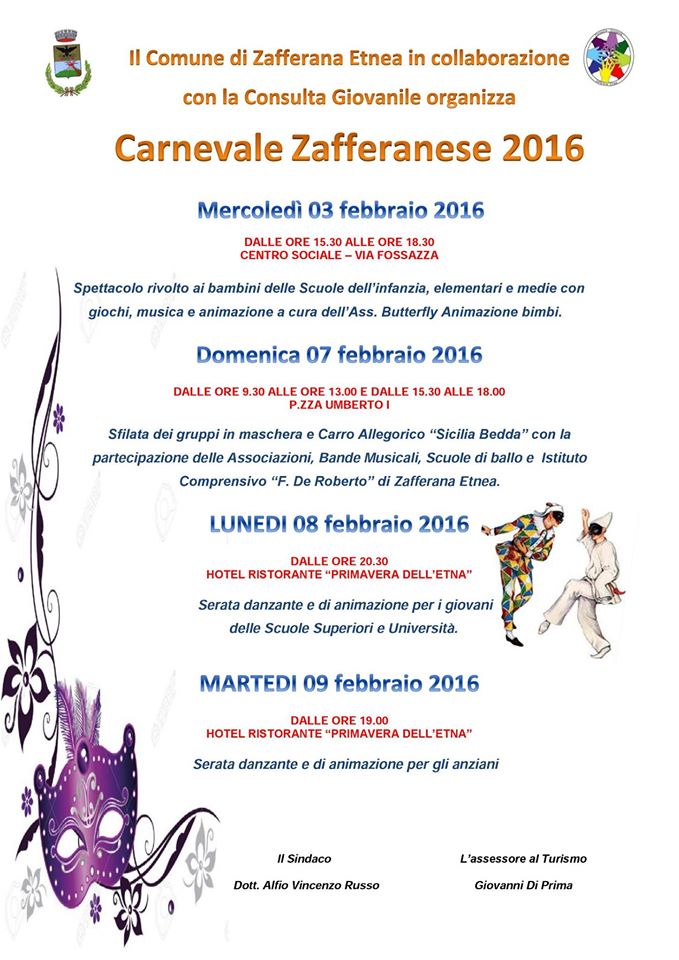 Zafferana Carnevale 2016